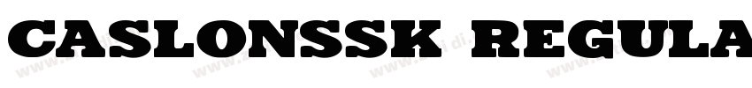 CaslonSSK Regular字体转换